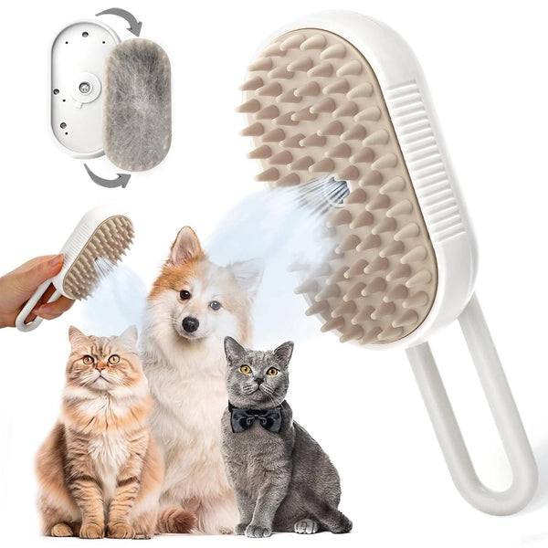 GadgetKnower Steam Pet Brush: Effortless Grooming & Reduced Shedding