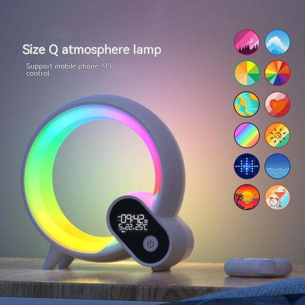 GadgetKnower Wake Up Lamp: Sunrise Alarm with Music & Atmosphere (Q Light)